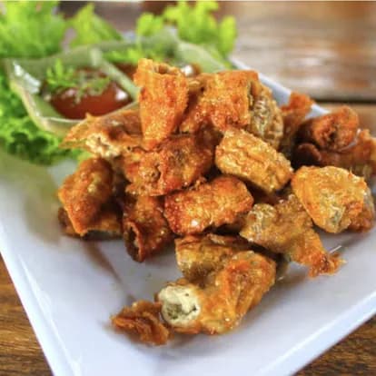 ใส้อ่อนทอด